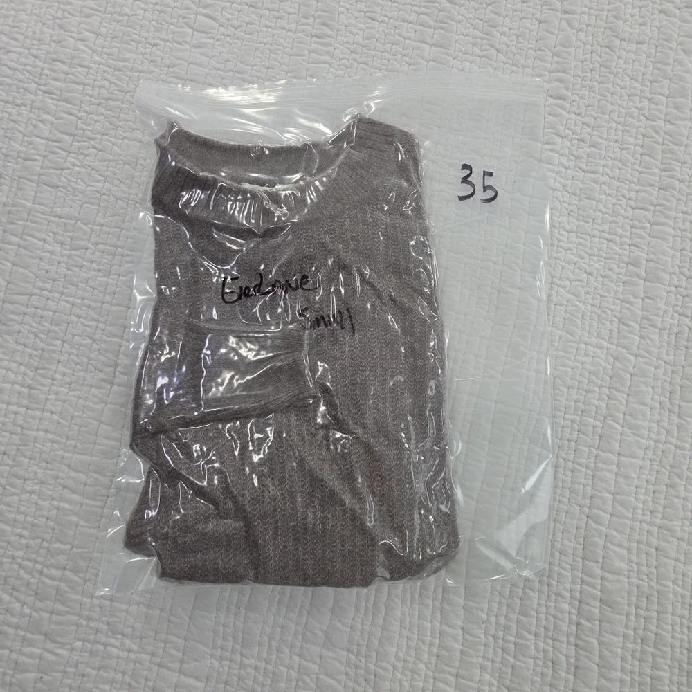 Everlane Alpaca Cocoon Crew Sweater Womens S Gray NWOT Oversized Wool Blend